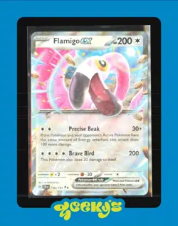 Flamingo ex 160/191 Holo Double Rare Pokemon TCG Surging Sparks - Image 1