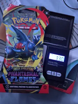 Pokemon Phantasmal Flames VERY HEAVY! 33.0gs!! Sleeved Booster Pack Factory... - Image 1