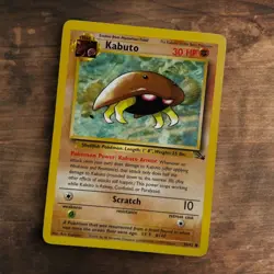 Kabuto 50/62 Common Lightly Played Pokemon Fossil - Image 1