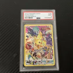 2023 POKEMON SWORD & SHIELD CROWN ZENITH #160 FULL ART/PIKACHU PSA 9 - Image 1
