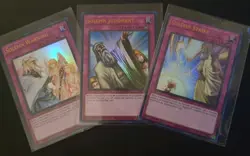 Solemn Judgment Solemn Strike Solemn Warning Ultra Rare 1st Edition YUGIOH LP - Image 1