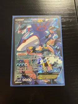 Pokemon TCG Team Aqua's Kyogre EX Double Crisis Holo Full Art Card 6/34 - Image 2