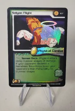 SAIYAN FLIGHT 107 - World Games *LP* Foil DBZ Card - Image 1