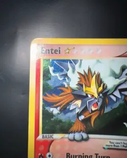 Pokemon Card-Entei-Gold Star-Holo-Unseen Forces-113/115-ENG-Very Good - Image 3