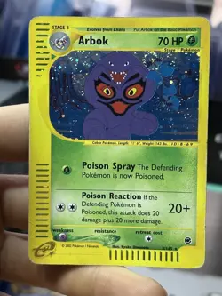 Arbok 3/165 Expedition 2002 Rare Holo e-Series Pokemon Card TCG - Image 3