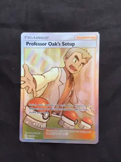 Pokemon: Cosmic Eclipse Ultra Rare Full Art: Professor Oak's Setup 233/236 - Image 1