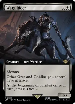 Warg Rider (LTR-831) - Tales of Middle-earth: (Extended Art) - Image 1