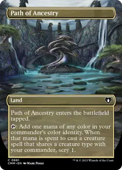 4x Path of Ancestry x4 (Borderless) - Commander Masters (CMM) - Image 1