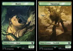 Beast \ Treefolk Token - #10/13 - Lord of the Rings Commander - NM MTG - Image 1