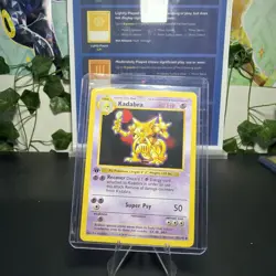 1999 Pokemon TCG - Kadabra - 32/102 - 1st Edition Shadowless - Base Set - LP - Image 1