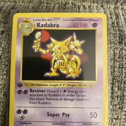 Pokemon TCG - Kadabra Base Set (Shadowless) 32/102 1st Edition 1999 - Image 2