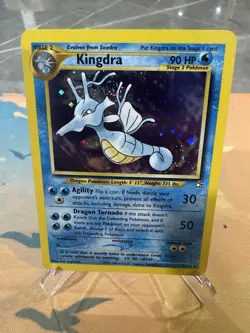 Pokemon TCG Cards Kingdra 8/111 Neo Genesis Holo Rare * Swirl 🌀 - Image 1