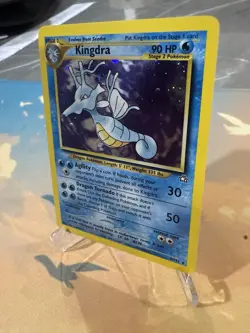 Pokemon TCG Cards Kingdra 8/111 Neo Genesis Holo Rare * Swirl 🌀 - Image 2
