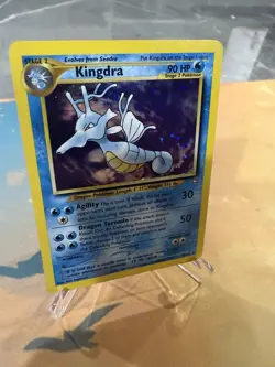 Pokemon TCG Cards Kingdra 8/111 Neo Genesis Holo Rare * Swirl 🌀 - Image 3
