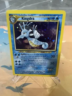 Pokemon TCG Cards Kingdra 8/111 Neo Genesis Holo Rare * Swirl 🌀 - Image 4