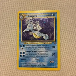 2000 Pokemon TCG - Neo Genesis - Kingdra 8/111 - Unlimited Holo Rare - LP -SWIRL - Image 1