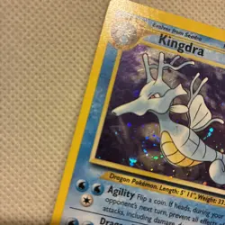 2000 Pokemon TCG - Neo Genesis - Kingdra 8/111 - Unlimited Holo Rare - LP -SWIRL - Image 2