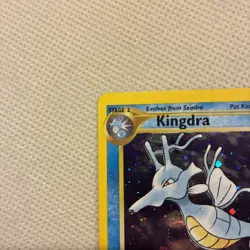 2000 Pokemon TCG - Neo Genesis - Kingdra 8/111 - Unlimited Holo Rare - LP -SWIRL - Image 3