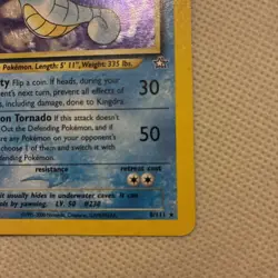 2000 Pokemon TCG - Neo Genesis - Kingdra 8/111 - Unlimited Holo Rare - LP -SWIRL - Image 5
