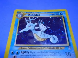Pokemon TCG Kingdra (Neo Genesis 8/111) WotC Holo Rare Swirl LP - Image 5