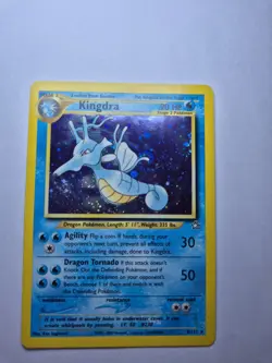 Pokemon Kingdra Holo Rare TCG Card Neo Genesis 8/111 Excellent With Half Swirl - Image 1