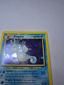 Pokemon Kingdra Holo Rare TCG Card Neo Genesis 8/111 Excellent With Half Swirl - Image 5