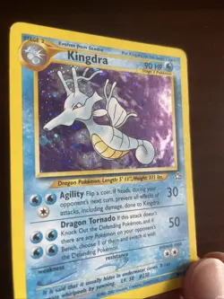 Pokemon TCG - Kingdra 8/111 - Holo Rare WOTC Neo Genesis Unlimited Swirl - LP - Image 3