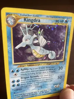 Pokemon TCG - Kingdra 8/111 - Holo Rare WOTC Neo Genesis Unlimited Swirl - LP - Image 5
