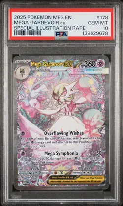 2025 POKEMON MEG EN-MEGA EVOLUTION #178 MEGA GARDEVOIR EX PSA 10 - Image 1
