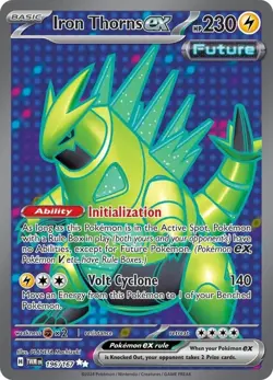 Pokemon 2024 Iron Thorns Ex 196/167 Twilight Masquerade Ultra Rare Full Art NM - Image 1