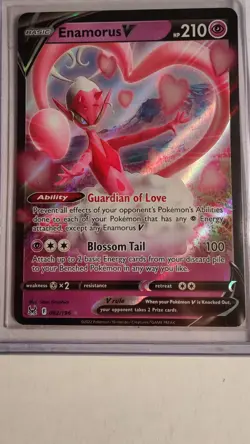 Pokemon TCG Enamorus V Sword & Shield - Lost Origin 082/196 Regular Ultra Rare - Image 1