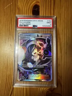 Pokemon Lusamine (Full Art) 153/156 Ultra Prism Holo PSA 9 - Image 1