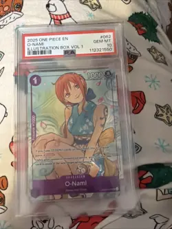 PSA 10 O-Nami Illustration Box Vol.1 Promo OP05-062 One Piece TCG English Foil - Image 1