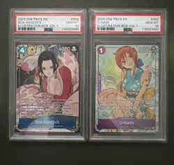 PSA 10 Sequential Boa Hancock AND O-Nami Illustration Box Vol. 1 One Piece TCG - Image 1