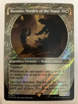 Boromir Warden of the Tower Ring Showcase Surge 0794 FOIL LOTR Middleearth NM - Image 1