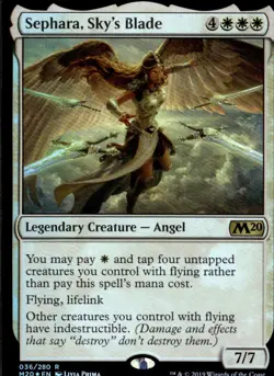 Core Set 2020 #36 Sephara, Sky's Blade - Image 1