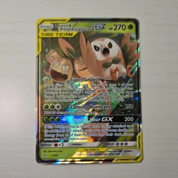 Pokemon TCG Rowlet & Alolan Exeggutor GX Ultra Rare 1/236 Sm-Unified Minds Holo - Image 2
