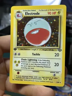 1st Edition Electrode 2/64 Jungle 1999 Holo Rare WOTC Pokemon Card TCG - Image 3