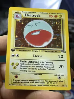 1st Edition Electrode 2/64 Jungle 1999 Holo Rare WOTC Pokemon Card TCG - Image 4