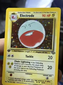 1st Edition Electrode 2/64 Jungle 1999 Holo Rare WOTC Pokemon Card TCG - Image 5