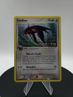 Pokemon TCG: Swellow 49/107 (2005) EX Deoxys • Reverse Holo Stamped Card - Image 1