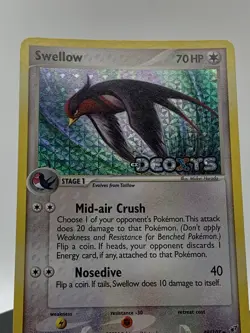 Pokemon TCG: Swellow 49/107 (2005) EX Deoxys • Reverse Holo Stamped Card - Image 2