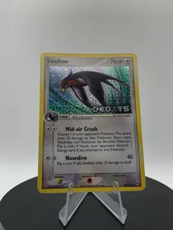 Pokemon TCG: Swellow 49/107 (2005) EX Deoxys • Reverse Holo Stamped Card - Image 3