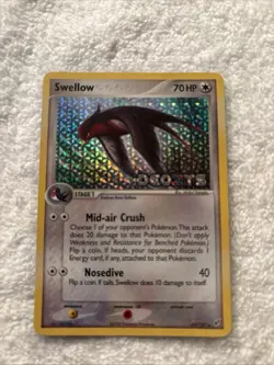 Pokemon EX Deoxys Holo Swellow Card 49/107 - Image 1