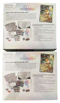Lot of 2 Pokemon TCG Scarlet Violet Prismatic Evolutions Elite Trainer Box ETB - Image 4