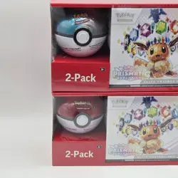 Lot of 2-Pokemon TCG Prismatic Evolutions Elite Trainer ETB With Poke Ball-Sams - Image 2