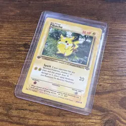 Pokemon Pikachu TCG Jungle Card 60/64 1st Edition Common LP - Image 3