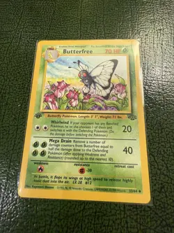 Butterfree 33/64 1st Edition - Jungle - Pokemon Card - *MINT* - Image 1
