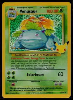 Venusaur 15/102 Holo Pokemon Celebrations 25th Anniversary Pokemon Card NM - Image 1
