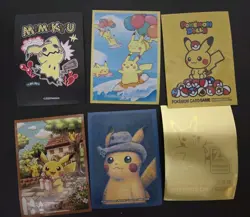 Pokemon Center 6 Individual Card Sleeves Pikachu Assortment - Image 1